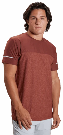 Bauer Fleece Colour Block Training Tee Adult -Hockey Supremacy Store 1059671 Rust 2263