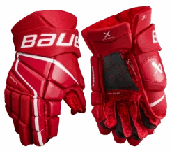 Bauer Vapor 3X Senior Hockey Gloves -Hockey Supremacy Store 3X SR FRONT RED2
