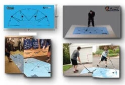 Blue Sports Stickhandling And Shooting Attack Pad