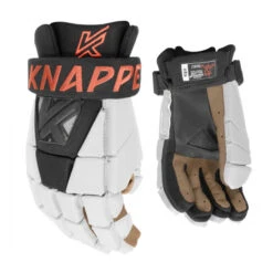 Knapper AK5 Ball Hockey Gloves -Hockey Supremacy Store Knapper Gants AK5 blanc noir corail 600x600 1