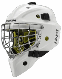 Warrior RF1 Junior Goalie Mask -Hockey Supremacy Store rf1jm0wh war 01 i