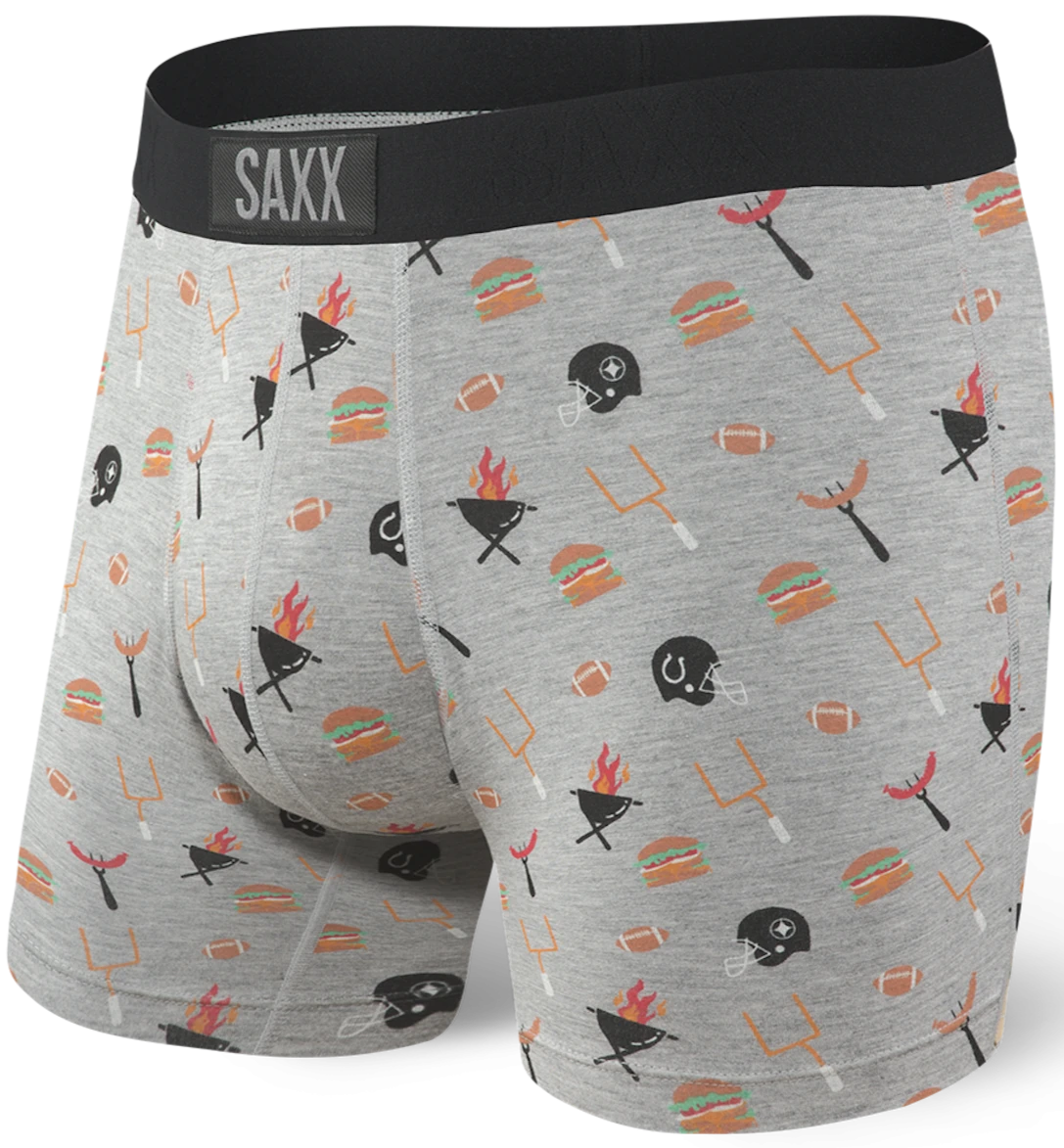 SAXX Vibe Boxer Brief Grey Tailgate 1 SAXX Vibe Boxer Brief Grey Tailgate
