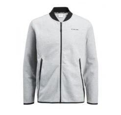 True Hockey X Jack & Jones Rub Sweat Zip Baseball -Hockey Supremacy Store true rub sweat zip baseball grey