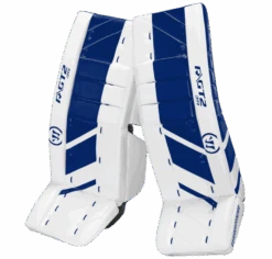 Warrior Ritual GT2 Junior Goalie Pads (w/ Knee Pads) -Hockey Supremacy Store warrior ritual gt2 junior goalie pads white blue