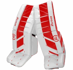 Warrior Ritual GT2 Senior Goalie Pads (w/ Knee Pads) -Hockey Supremacy Store warrior ritual gt2 senior goalie pads white red